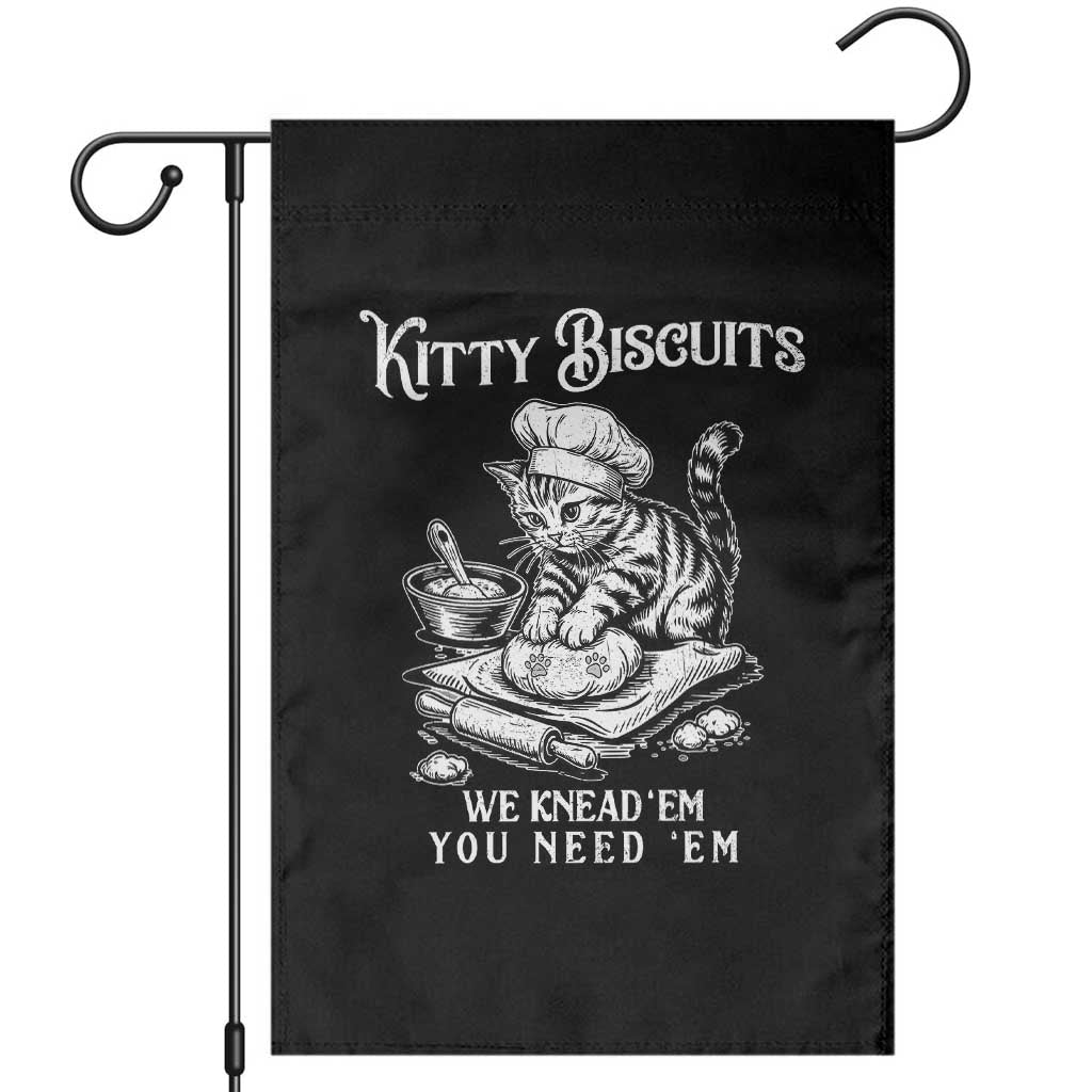 Funny Kitty Biscuits Bakery Garden Flag We Knead Em You Need Em