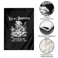 Funny Kitty Biscuits Bakery Garden Flag We Knead Em You Need Em