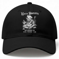 Funny Kitty Biscuits Bakery Baseball Cap We Knead Em You Need Em