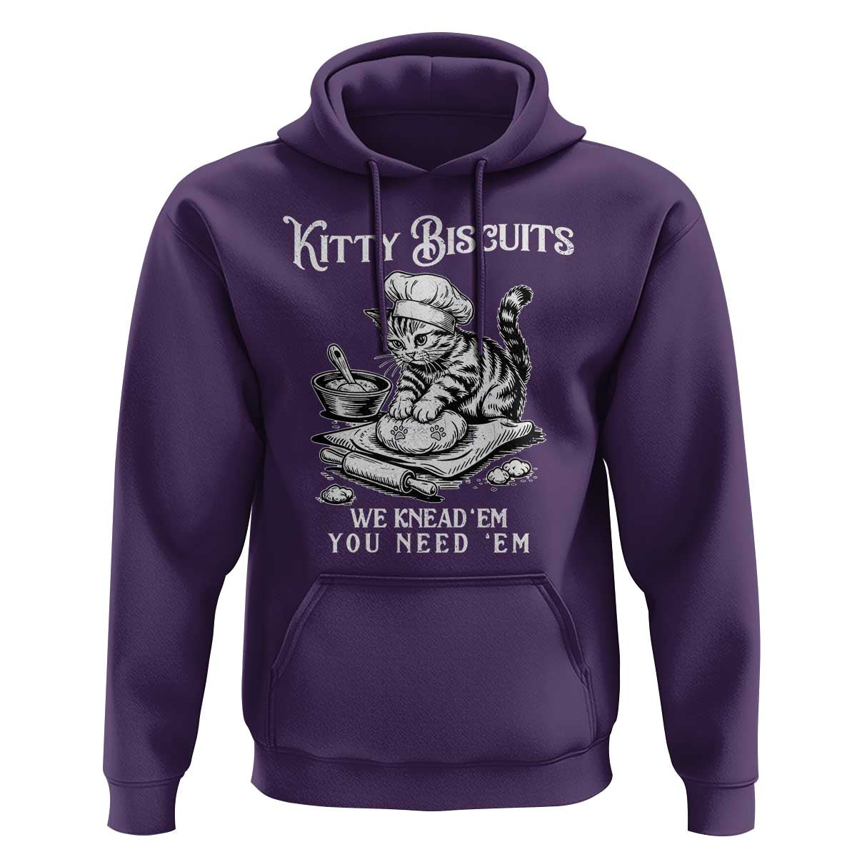 Funny Kitty Biscuits Bakery Hoodie We Knead Em You Need Em