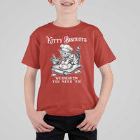 Funny Kitty Biscuits Bakery T Shirt For Kid We Knead Em You Need Em