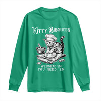 Funny Kitty Biscuits Bakery Long Sleeve Shirt We Knead Em You Need Em