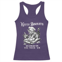 Funny Kitty Biscuits Bakery Racerback Tank Top We Knead Em You Need Em