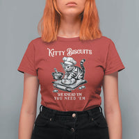 Funny Kitty Biscuits Bakery T Shirt For Women We Knead Em You Need Em