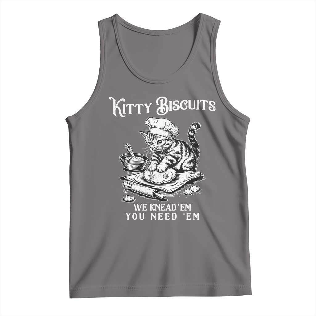 Funny Kitty Biscuits Bakery Tank Top We Knead Em You Need Em