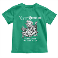 Funny Kitty Biscuits Bakery Toddler T Shirt We Knead Em You Need Em