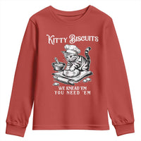Funny Kitty Biscuits Bakery Youth Sweatshirt We Knead Em You Need Em