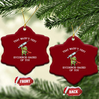 Funny Frog Nurse Meme Ceramic Ornament That Wasnt Very Evidence Based Of You