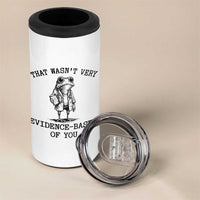 Funny Grumpy Frog Doctor 4 in 1 Can Cooler Tumbler That Wasnt Very Evidence Based Of You