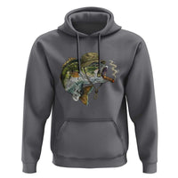 Funny Smoking Bass Fish Hoodie Bass Fishing Lover Graphic