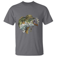Funny Smoking Bass Fish T Shirt Bass Fishing Lover Graphic