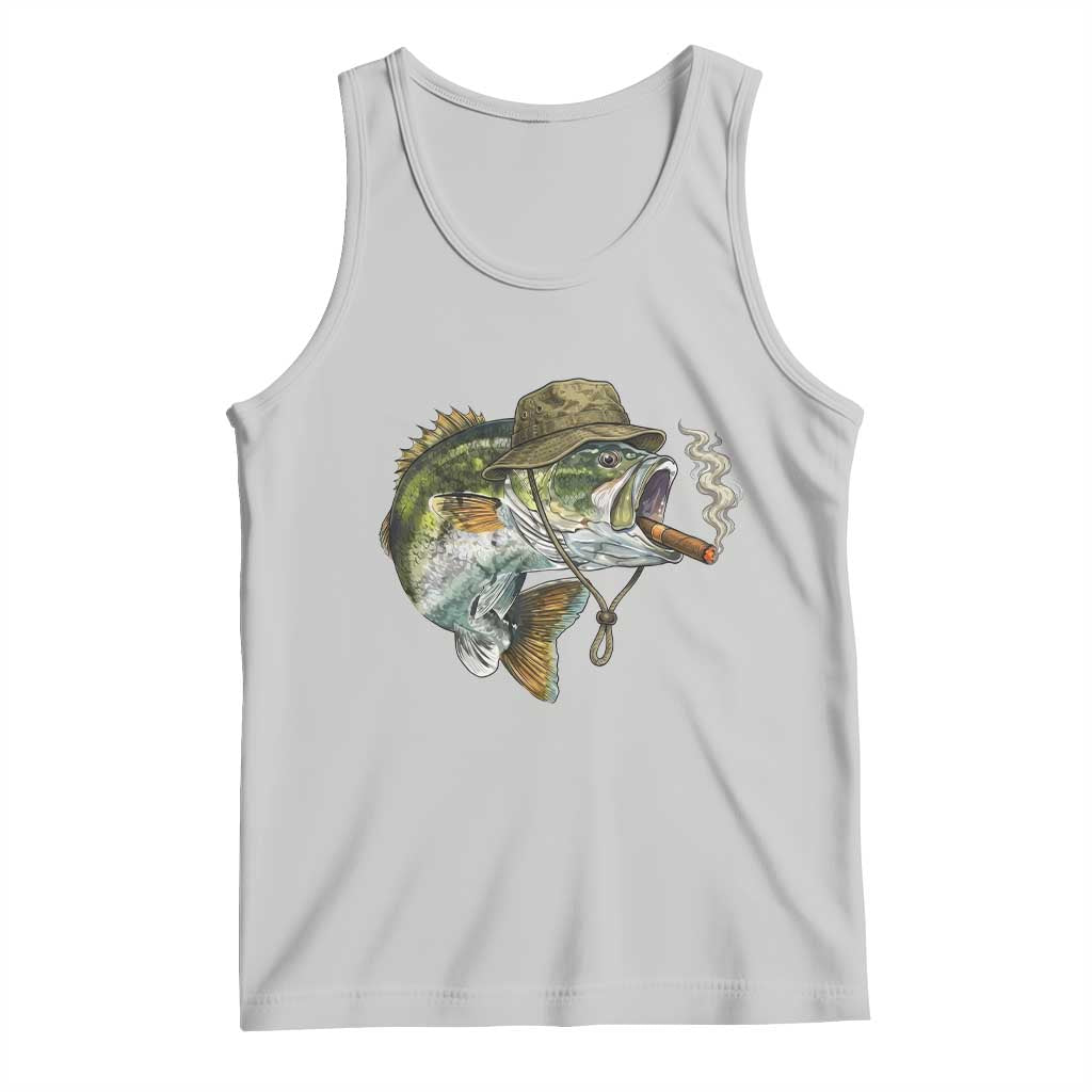 Funny Smoking Bass Fish Tank Top Bass Fishing Lover Graphic