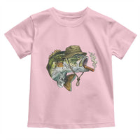 Funny Smoking Bass Fish Toddler T Shirt Bass Fishing Lover Graphic