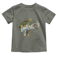Funny Smoking Bass Fish Toddler T Shirt Bass Fishing Lover Graphic