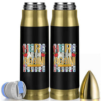 Funny Striped Teacher Back To School Bullet Tumbler Here We Go Again Welcome Back
