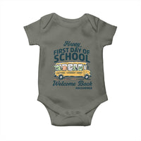 School Bus Driver Gift Baby Onesie Happy First Day Of School