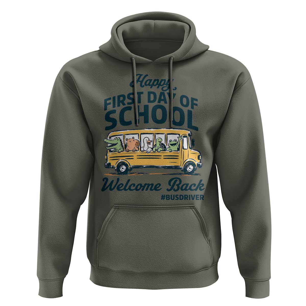 School Bus Driver Gift Hoodie Happy First Day Of School