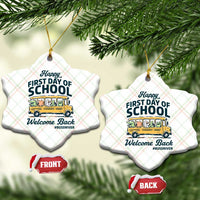 School Bus Driver Gift Ceramic Ornament Happy First Day Of School