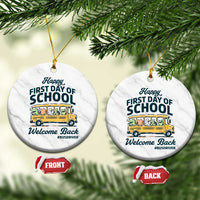 School Bus Driver Gift Ceramic Ornament Happy First Day Of School