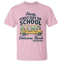 School Bus Driver Gift T Shirt Happy First Day Of School