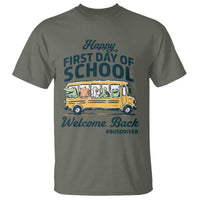 School Bus Driver Gift T Shirt Happy First Day Of School