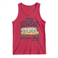 School Bus Driver Gift Tank Top Happy First Day Of School