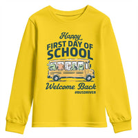 School Bus Driver Gift Youth Sweatshirt Happy First Day Of School
