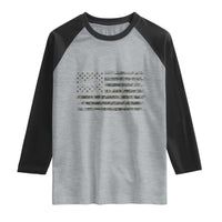 Alligator Hunting Camo American Flag Raglan Shirt Louisiana Bayou Hunter Gift