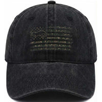Alligator Hunting Camo American Flag Washed Cotton Baseball Cap Louisiana Bayou Hunter Gift