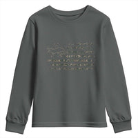 Alligator Hunting Camo American Flag Youth Sweatshirt Louisiana Bayou Hunter Gift