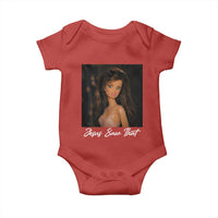Funny Sassy Christian Doll Face Meme Baby Onesie Jesus Saw That