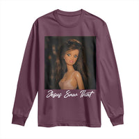 Funny Sassy Christian Doll Face Meme Long Sleeve Shirt Jesus Saw That
