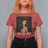 Funny Sassy Christian Doll Face Meme T Shirt For Women Jesus Saw That