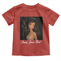 Funny Sassy Christian Doll Face Meme Toddler T Shirt Jesus Saw That