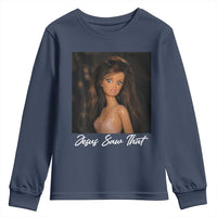 Funny Sassy Christian Doll Face Meme Youth Sweatshirt Jesus Saw That