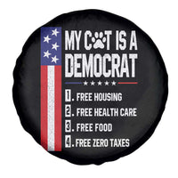 Funny My Cat Is A Democrat Spare Tire Cover Lazy Cat Political Humor