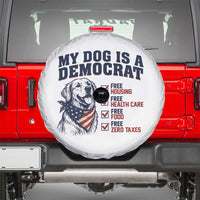 Funny Political Satire Dog Owner Gift Spare Tire Cover My Dog Is A Democrat