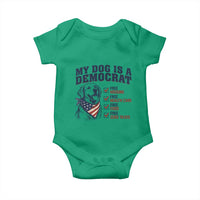 Funny Political Satire Dog Owner Gift Baby Onesie My Dog Is A Democrat