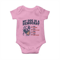 Funny Political Satire Dog Owner Gift Baby Onesie My Dog Is A Democrat