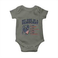 Funny Political Satire Dog Owner Gift Baby Onesie My Dog Is A Democrat