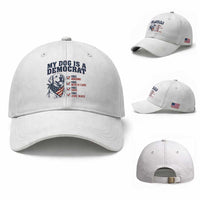 Funny Political Satire Dog Owner Gift Baseball Cap My Dog Is A Democrat