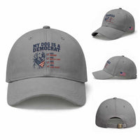 Funny Political Satire Dog Owner Gift Baseball Cap My Dog Is A Democrat