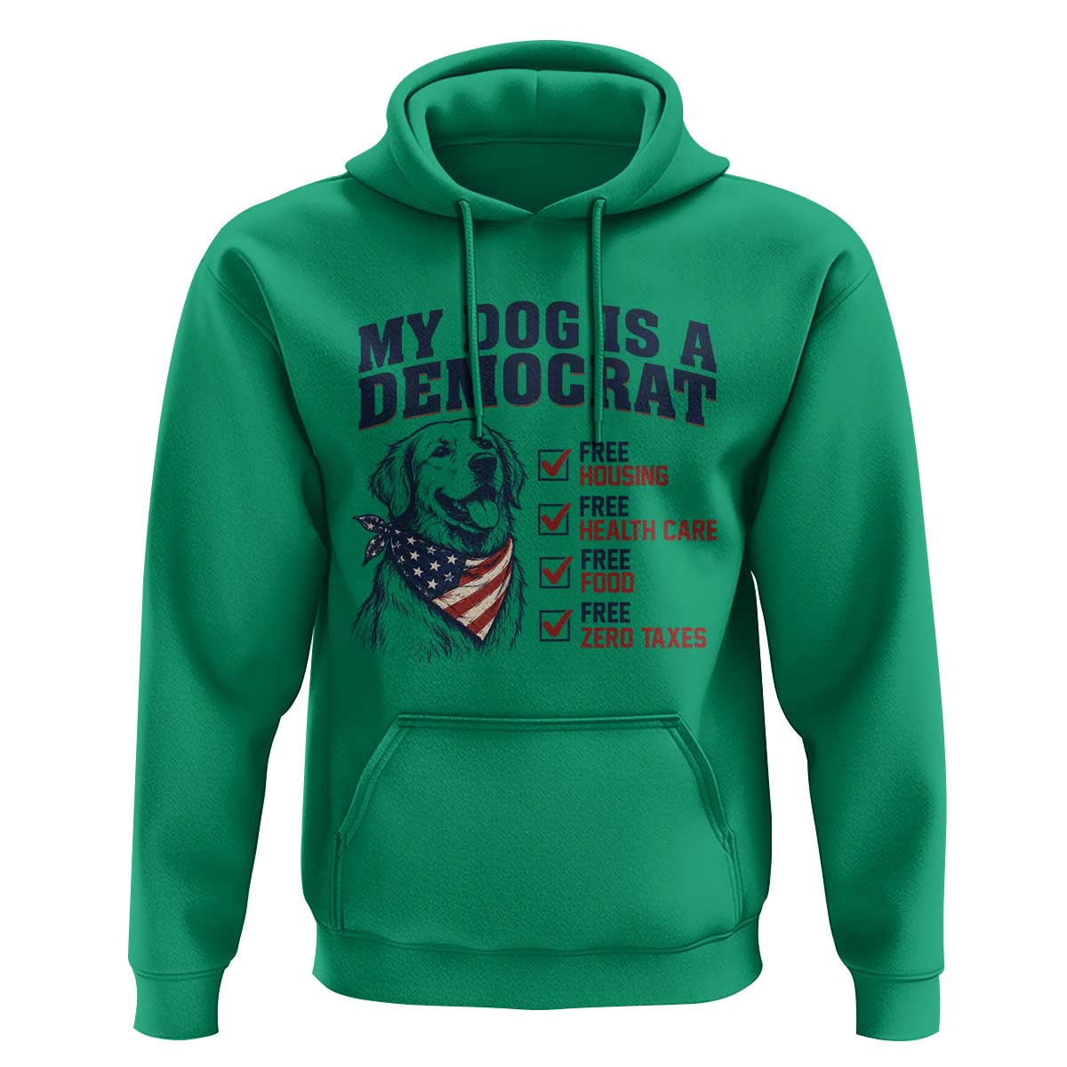 Funny Political Satire Dog Owner Gift Hoodie My Dog Is A Democrat