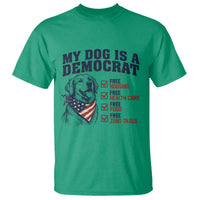 Funny Political Satire Dog Owner Gift T Shirt My Dog Is A Democrat
