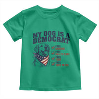 Funny Political Satire Dog Owner Gift Toddler T Shirt My Dog Is A Democrat