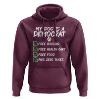 My Dog Is A Democrat Hoodie Funny Political Satire Graphic