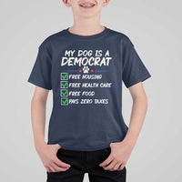 My Dog Is A Democrat T Shirt For Kid Funny Political Satire Graphic