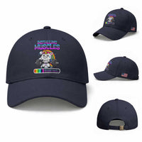 Installing Muscles Please Wait Baseball Cap Cute Unicorn Gym Workout Gift