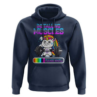 Installing Muscles Please Wait Hoodie Cute Unicorn Gym Workout Gift - Wonder Print Shop