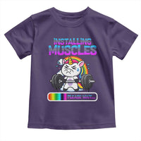 Installing Muscles Please Wait Toddler T Shirt Cute Unicorn Gym Workout Gift - Wonder Print Shop